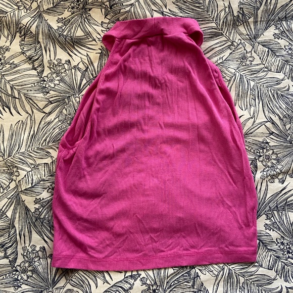 Pink Ruched Halter Top - Picture 3 of 5